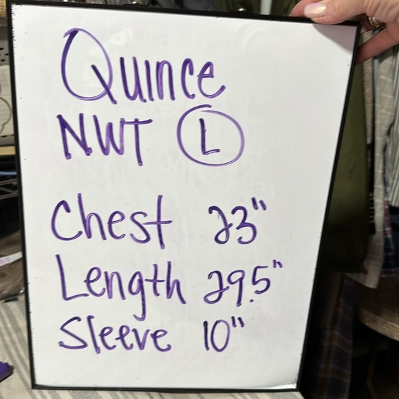 Quince NWT Commuter Stretch Pique Short Sleeve Button Down in White Large - Picture 11 of 11